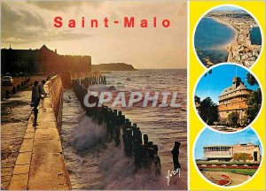 Modern Postcard Saint Malo Ille et Vilaine General view Le Chateau