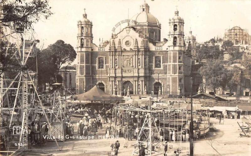 Mexico City Mexico scenic view Villa de Guadalupe real photo pc Z30322