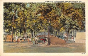 Rehoboth Beach Delaware Shaw Park Tourist Camp Vintage Postcard AA48583