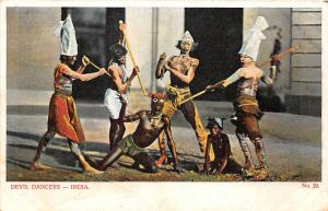 br104320 devil dancers india real photo