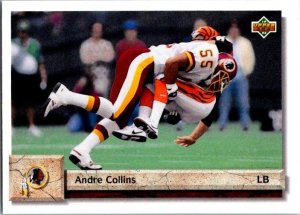 1994 Upper Deck Football Card Andre Collins Washington Redskins sk 21420