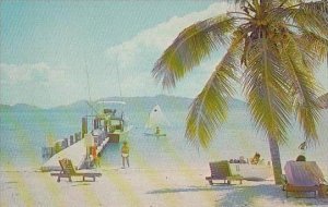 Virgin Ilsands St Thomas Pineapple Beach with Fishing Boat