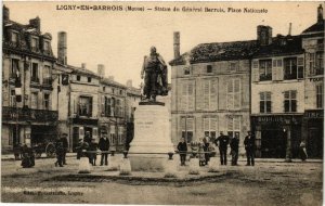 CPA LIGNY-en-BARROIS - Statue de General Barrois - Place Nationale (631339)