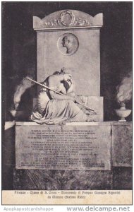 Italy Firenze Monumento a Pompeo Giuseppe Signorini Chiesa di San Croce