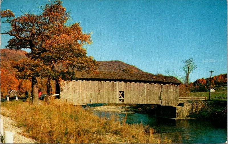 Vermont, West Arlington - Old Covered Wood Bridge - [VT-114]