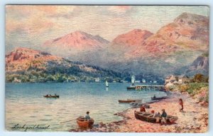 Tuck Oilette LOCH LONG, Scotland UK ~ LOCHGOILAND 1910s Wimbush Postcard