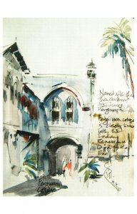 Postcard Sanjeev Joshi Centenarian Institution Pune India Art Of Urban Sketching