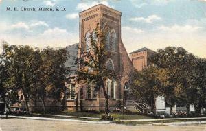 HURON, SD South Dakota    METHODIST EPISCOPAL~ME CHURCH   1919 Postcard