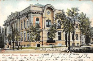 Carnegie Library - Syracuse, New York NY Postcard