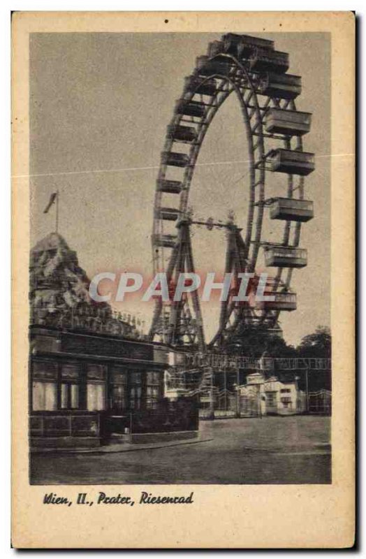 Old Postcard Fete Foraine Wein Riesenrad