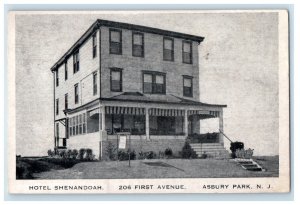 Hotel Shenandoah First Avenue Asbury Park New Jersey NJ, Advertising Postcard