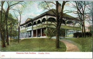 Hanscom Park Pavilion Omaha Nebraska Postcard Posted 1910