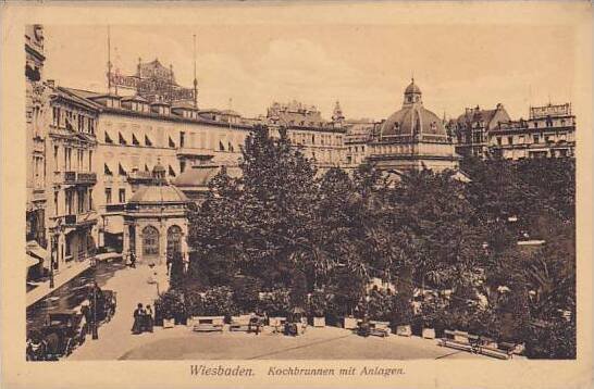 Germany Wiesbaden Kochbrunnen mit Anlagen