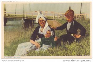 Netherlands Volendam Locals in Traditional Costume