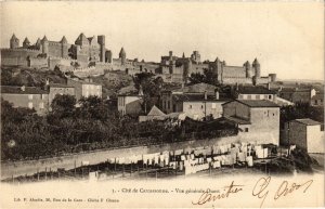 CPA Carcassonne Vue Generale Ouest FRANCE (1012870)