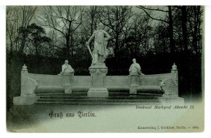 Gruss Aus Berlin, Germany. Monument, Markgraf Albrecht II