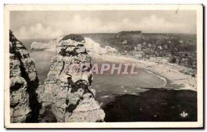 Old Postcard Etretat General view of the beach cliffs