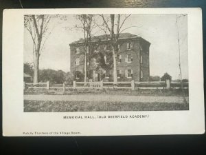 Vintage Postcard 1901-1907 Memorial Hall, Old Deerfield Academy, Deerfield (MA)