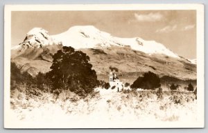 Mexico Volcano Istaccihuatl RPPC Postcard A44