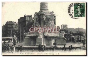 Old Postcard Marseille Fontaine Cantini