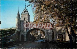 Postcard Modern Old Quebec Canada La Porte St Louis is Fortifications Party