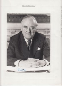 Minister Politician William Whitelaw Original Autograph on Photo, UK (L6564)