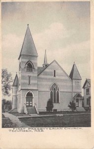 First Presbyterian Church - Tecumseh, Nebraska - Vintage Postcard