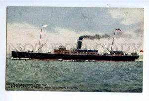 497876 UK 1907 ship Duke of Connaught mail service Fleetwood Belfast postcard