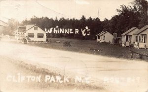 J85/ Clifton Park New York RPPC Postcard c1910 Whinnery's Cottages 400