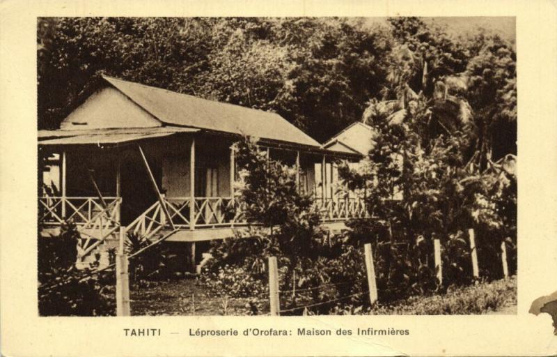 french polynesia, TAHITI OROFARA, Leprosery, House of Nurses (1930s) Mission