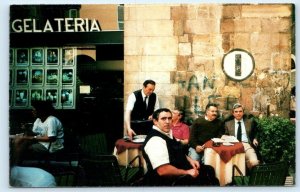 Gelataria Ice Cream Parlour LUCCA Tuscany Italy chrome Postcard