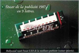 Postcard Modern Oscar advertise in 9 letters Hollywoord Chewing Gum