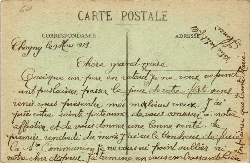 CPA CHAGNY Pensionnat, Hopital militaire (649488)
