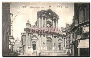 Old Postcard The Paris Saint Roch Church