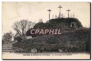 Old Postcard Pilgrimage of Calvary of Pontchateau Mountain Calvary