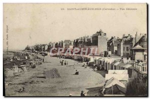 Old Postcard Saint Aubin sur Mer Vue Generale