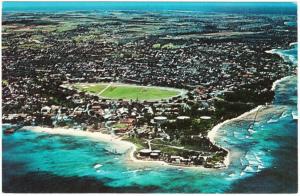 Barbados Seawell Airport Aerial View 1960s Postcard