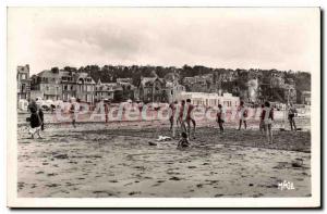 Old Postcard Villers Sur Mer Beach and La Digue