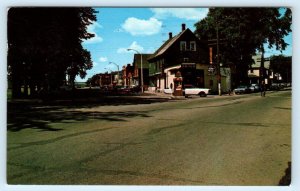 ESSEX, New Brunswick Canada ~ MAIN STREET Scene 1971  Postcard