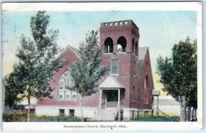 BLACKWELL, Oklahoma  OK   PRESBYTERIAN CHURCH  1909   Postcard