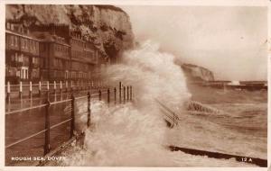 BR93772 rough sea dover real photo   uk