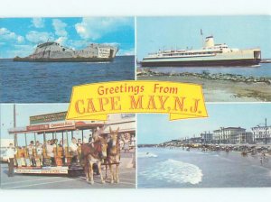 Pre-1980 FOR SCENES ON ONE POSTCARD Cape May by Wildwood & Vineland NJ AF4173