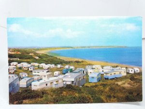 Encliff Caravan Site Park Reighton Gap Filey Yorkshire Vintage Postcard 1960s