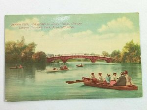 Vintage Postcard 1911 Jackson Park Iron Bridge to Wooded Island Chicago IL