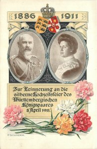 Postcard German Royalty 1911 Husband & Wife 23-8199