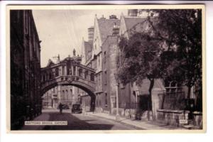 Hertford Bridge and Houses Oxford England, Used 1958