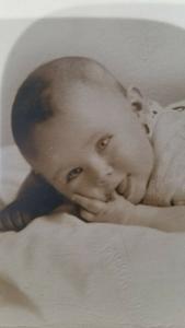 Antique RPPC of an Adorable Baby, Jones Studio, 429 Race Street, Prob. Cinc., OH