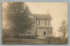 PLAINFIELD NJ STREET SCENE ANTIQUE REAL PHOTO POSTCARD RPPC