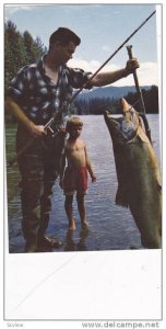 64.5 pound salmon , Kitimat River . B.C. , Canada , 40-60s