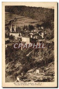 Old Postcard Louvesc Ardeche View from Route Rochelipe Annonay